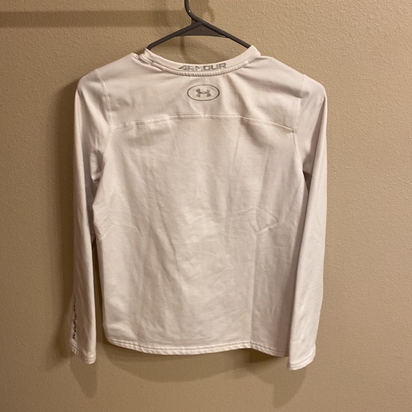 White long sleeve Under Armour cold gear compression shirt - Picture 2 of 3
